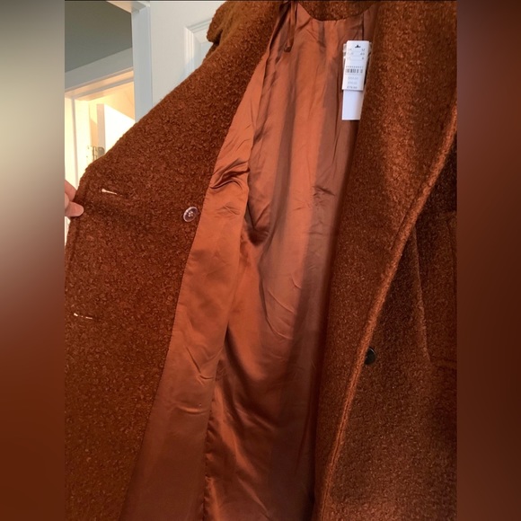 NEW TopShop boucle long coat - Picture 2 of 10